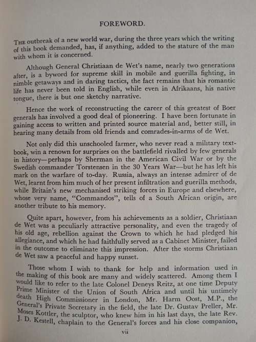 General de Wet: A Biography by Eric Rosenthal