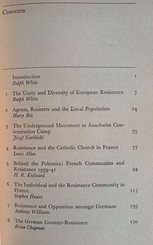 Resistance in Europe: 1939-45 - Edited by Stephen Hawes & Ralph White