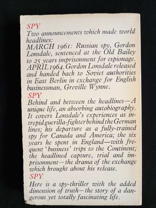 Spy: Memoirs of Gordon Lonsdale