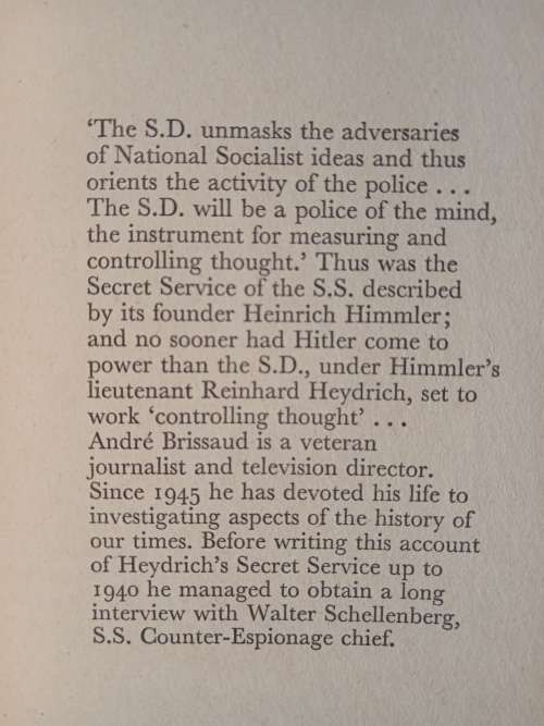 The Nazi Secret Service by André Brissaud