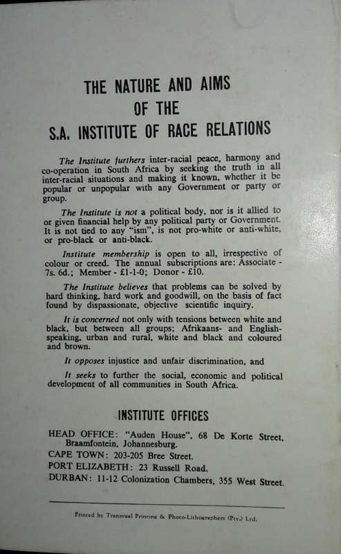 Fifty Years Of Union - Donald B Molteno Q.C.