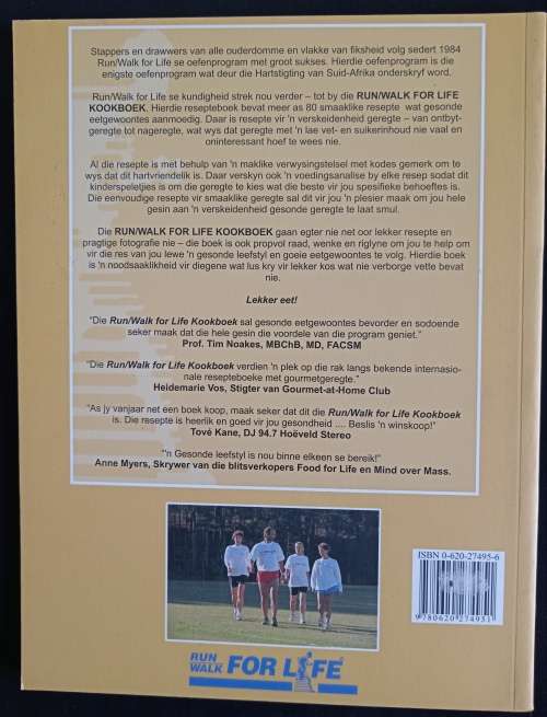 Run/Walk for Life Kookboek - Edited by LL Hargitai