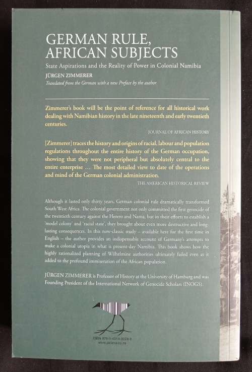 German Rule, African Subjects by Jürgen Zimmerer - Translated by Anthony Mellor-Stapelberg