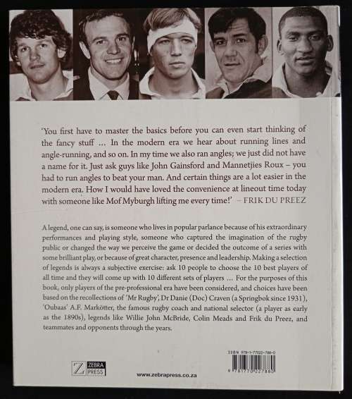 South Africa`s Rugby Legends: The Amateur Years by Chris Schoeman