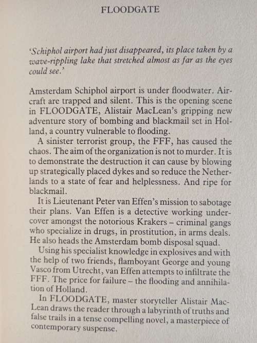 Floodgate by Alistair MacLean