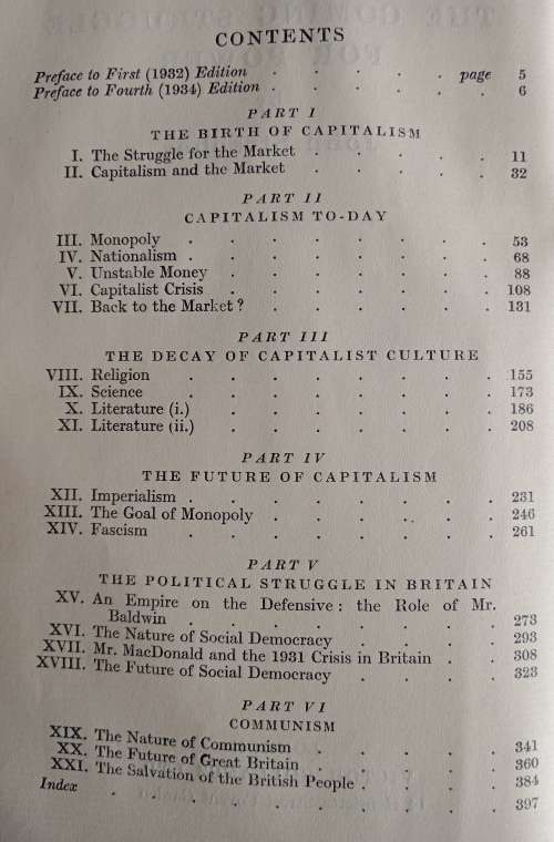 The Coming Struggle for Power by John Strachey
