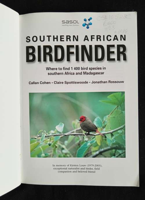 Southern African Birdfinder by Callan Cohen, Claire Spottiswoode & Jonathan Rossouw