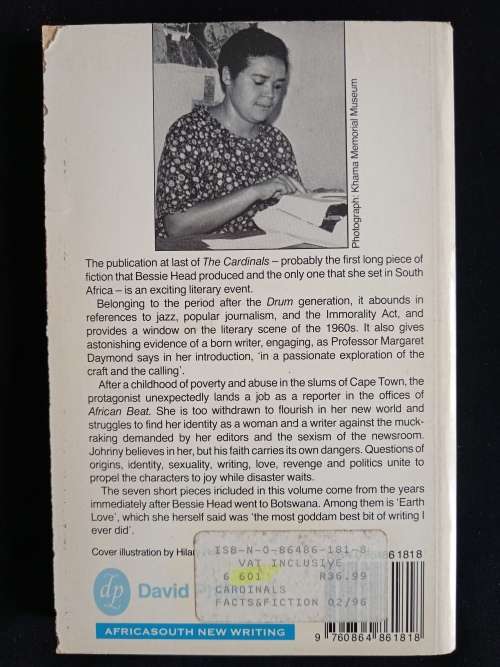 Bessie Head - The Cardinals with Meditations & Stories - Edited with an introduction by M.J. Daymond