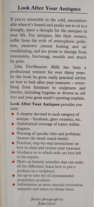 Look after your Antiques by John FitzMaurice Mills