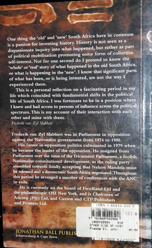 The Other Side Of History - Frederik Van Zyl Slabbert
