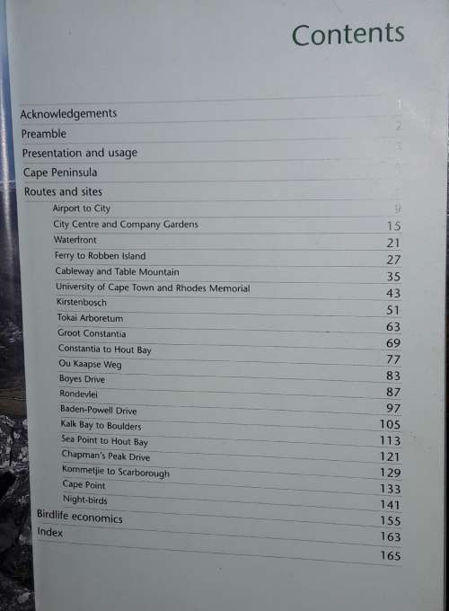 Cape Peninsula Birdlife - Roy Siegfried & Ian Sinclair