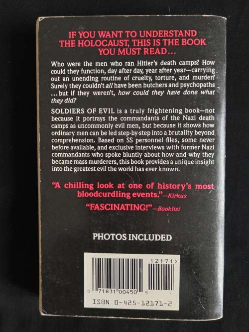Soldiers of Evil by Tom Segev - Translated by Haim Watzman