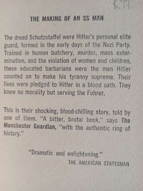 The Black March: The Personal Story of an SS man by Peter Neumann - Translated by C. Fitzgibbon