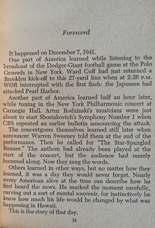 Day if Infamy by Walter Lord