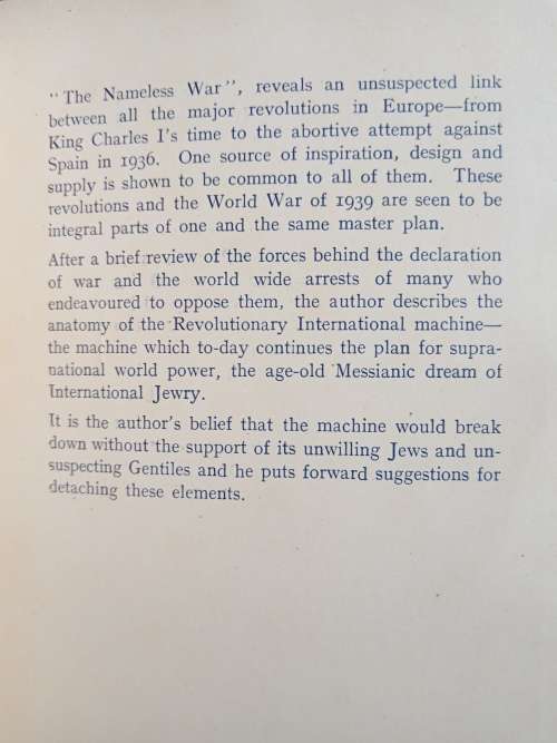 The Nameless  War by Captain A. H. M. Ramsay
