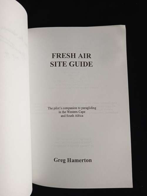 Western Cape & South Africa Fresh Air: Site Guide by Greg Hamerton