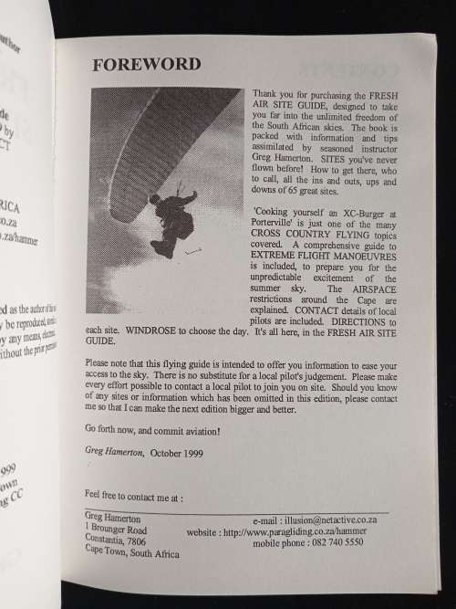 Western Cape & South Africa Fresh Air: Site Guide by Greg Hamerton