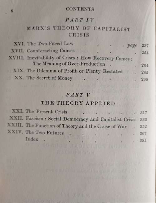The Nature of Capitalist Crisis by John Strachey