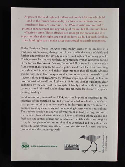 Rights to Land by William Beinart, Peter Delius & Michelle Hay