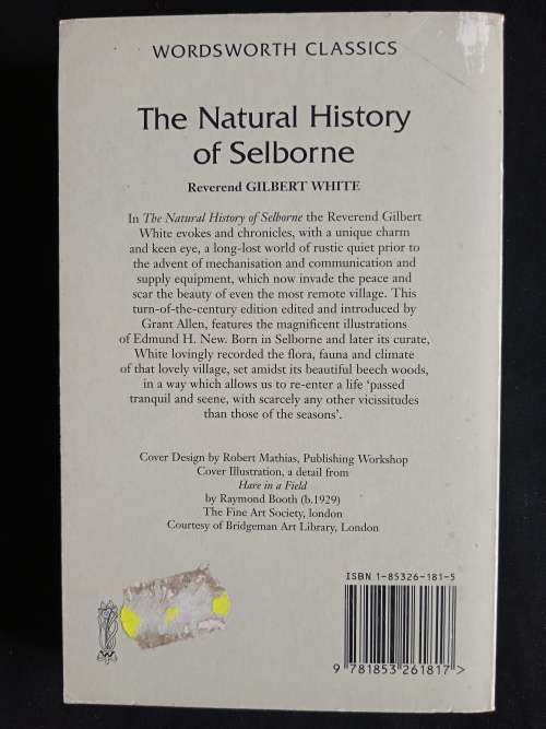 The Natural History of Selborne by Rev. Gilbert White