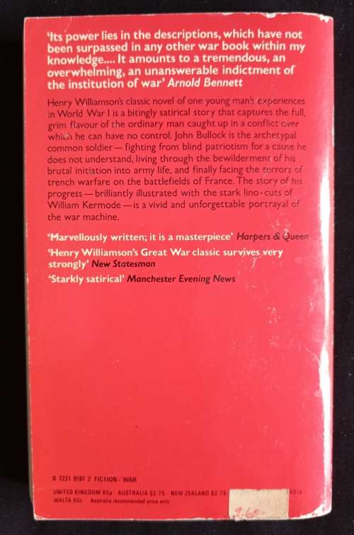The Patriot`s Progress by Henry Williamson