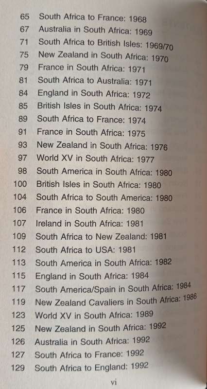 South African Rugby Teams 1949-1995 by Graham K. Jooste