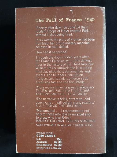 The Collapse of the Third Republic by William L. Shirer