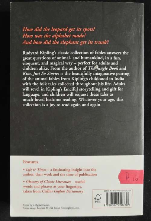 Just So Stories by Rudyard Kipling