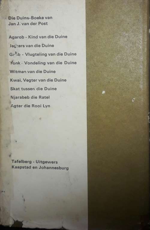 Tjeb, Die Spoorsnyer - Jan J van der Post