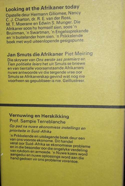 Identiteit En Verandering -Sewe Opstelle Oor Die Afrikaner Vandag - Hendrik W van der Merwe