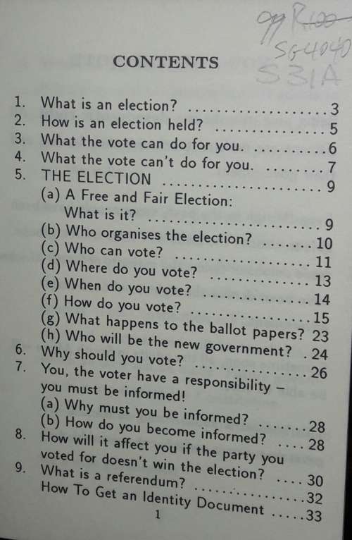 You And The Vote - Black Sash