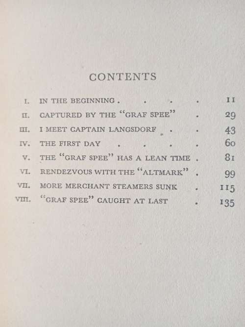 I Was Graf Spee`s Prisoner by Captain Patrick Dove