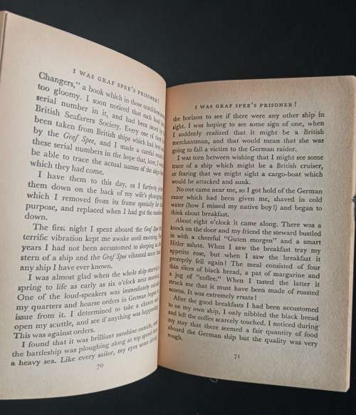 I Was Graf Spee`s Prisoner by Captain Patrick Dove
