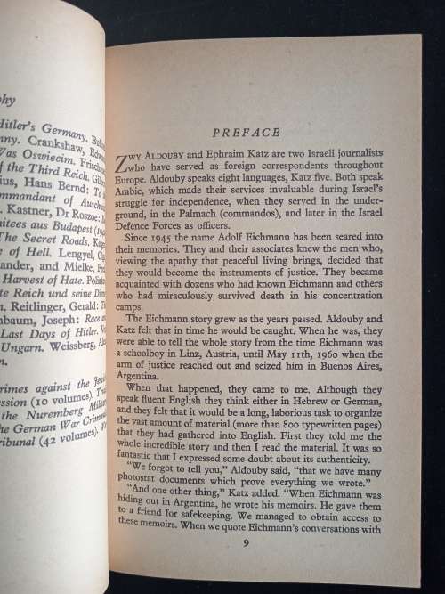 Minister of Death The Adolf Eichmann Story by Quentin Reynolds