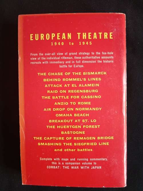 Combat European Theatre World War II - Edited by Don Congdon