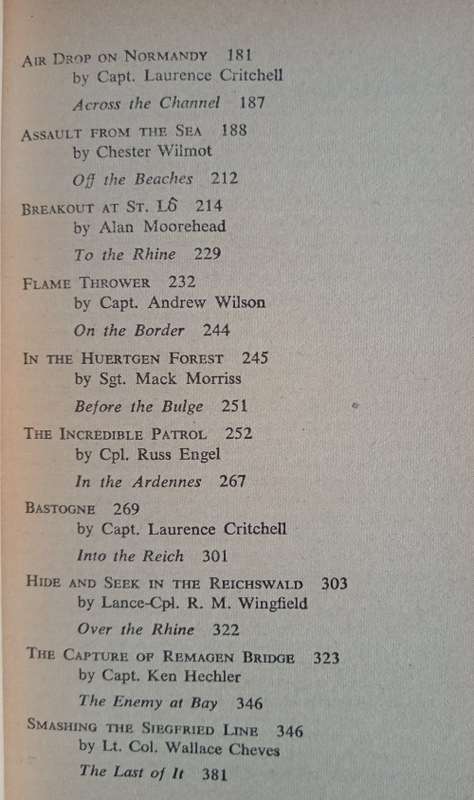 Combat European Theatre World War II - Edited by Don Congdon