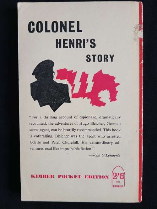 Colonel Henri`s Story - Edited by Ian Colvin