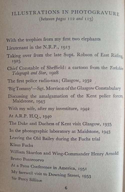Cloak Without Dagger by Sir Percy Sillitoe