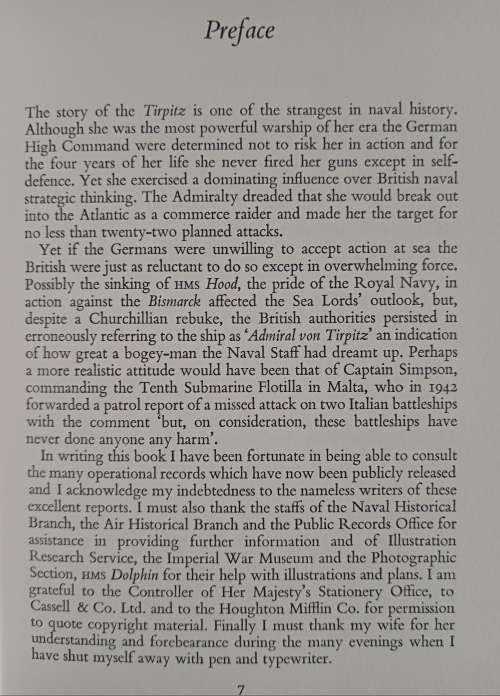 The Attacks on the Tirpitz by Gervis Free-Cook