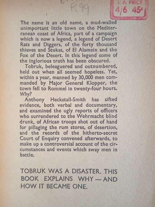 Tobruk by Anthony Heckstall-Smith