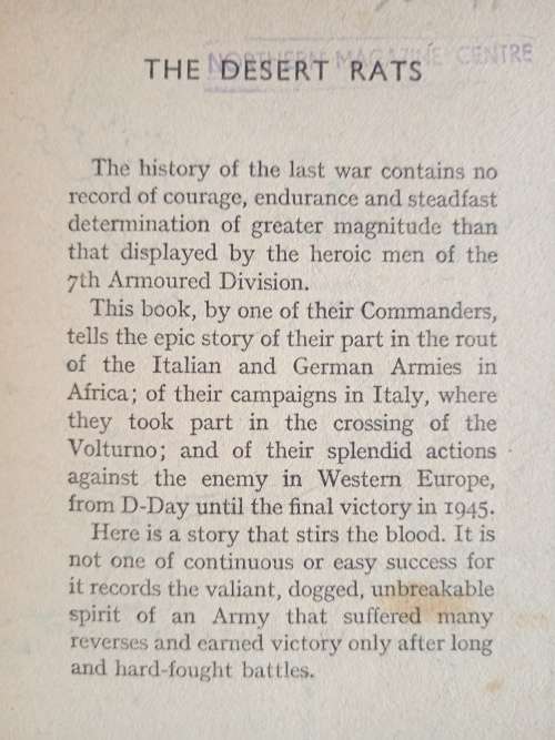 The Desert Rats by Major-General G. L. Verney