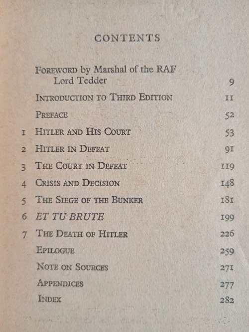 The Last Days of Hitler by H. R. Trevor-Roper