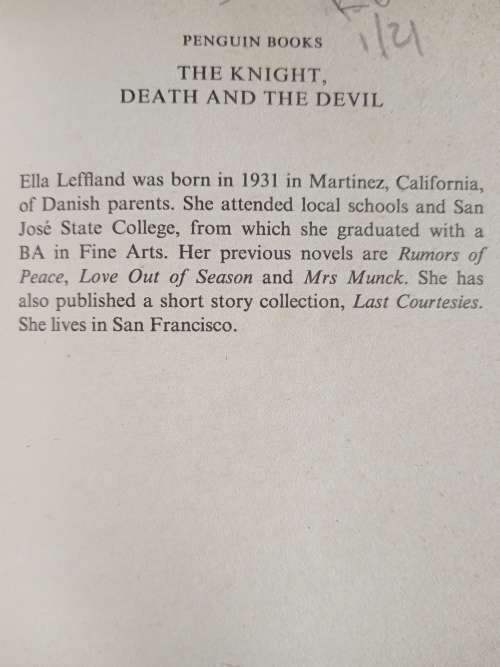 The Knight, Death & The Devil by Ella Leffland