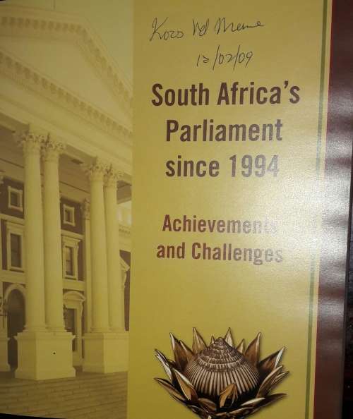 South Africa`s Parliament Since 1994 - Achievements And Challenges