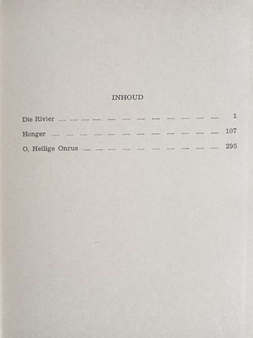 O, Heilige Onrus by W. A. de Klerk
