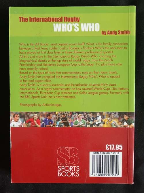 The International Rugby Who`s Who by Andy Smith