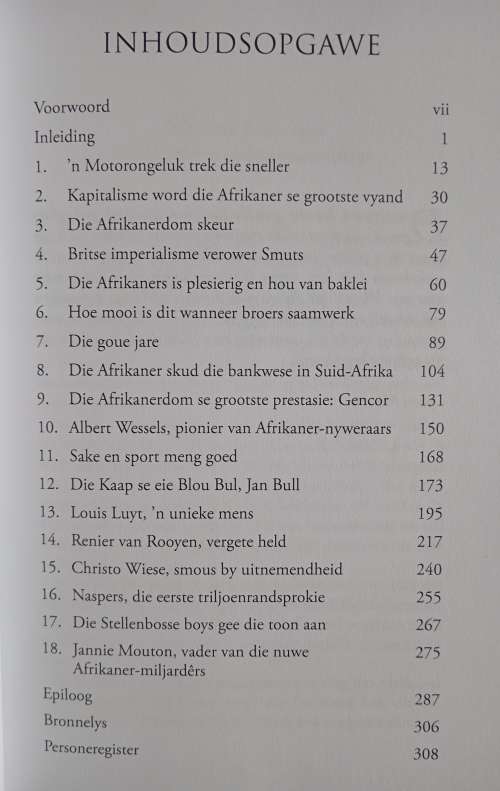 Afrikaner-Kapitalisme van Brandarm tot Skatryk by David Meades