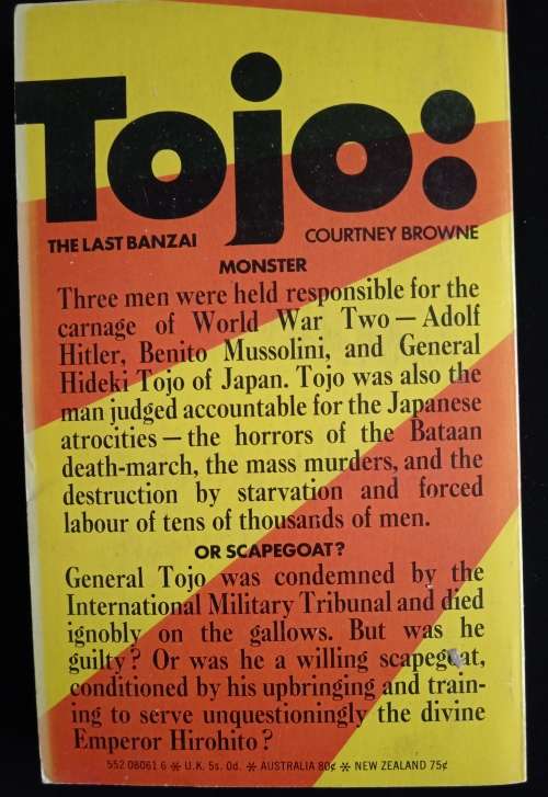 Tojo The Last Banzai by Courtney Browne