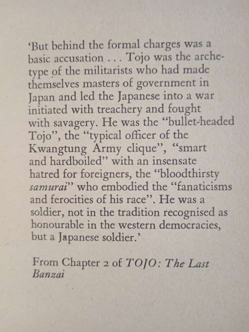 Tojo The Last Banzai by Courtney Browne