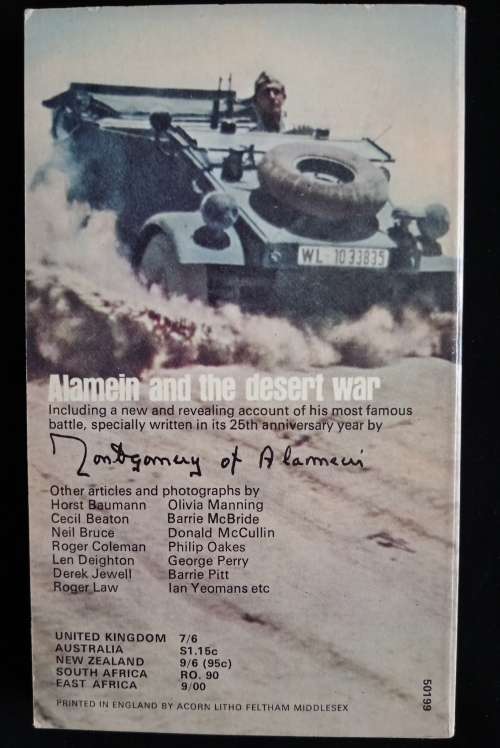 Alamein & the Desert War by Field-Marshal Viscount Montgomery of Alamein Len Deighton, & Others